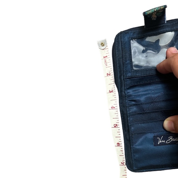 Vera Bradley mini wallet blue and green - Picture 4 of 4